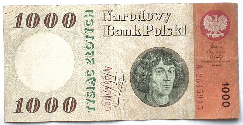 1000 zł 1965 ser. A