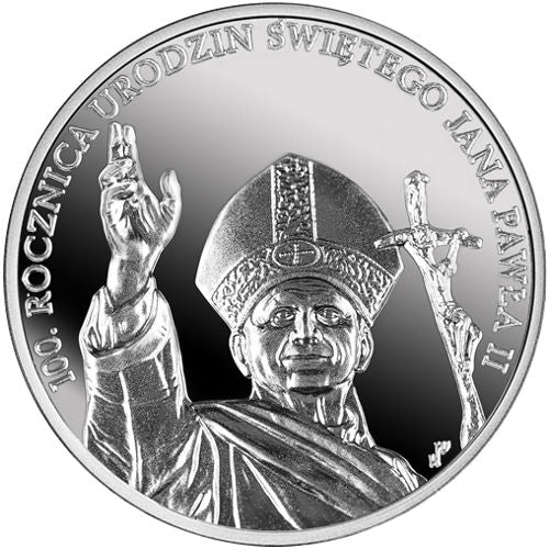 100. rocznica urodzin Św. Jana Pawła II (10zł - 1oz)