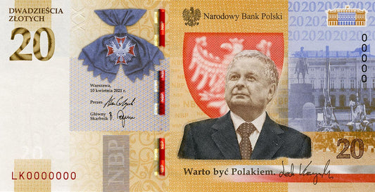 20 zł 2021 Lech Kaczyński